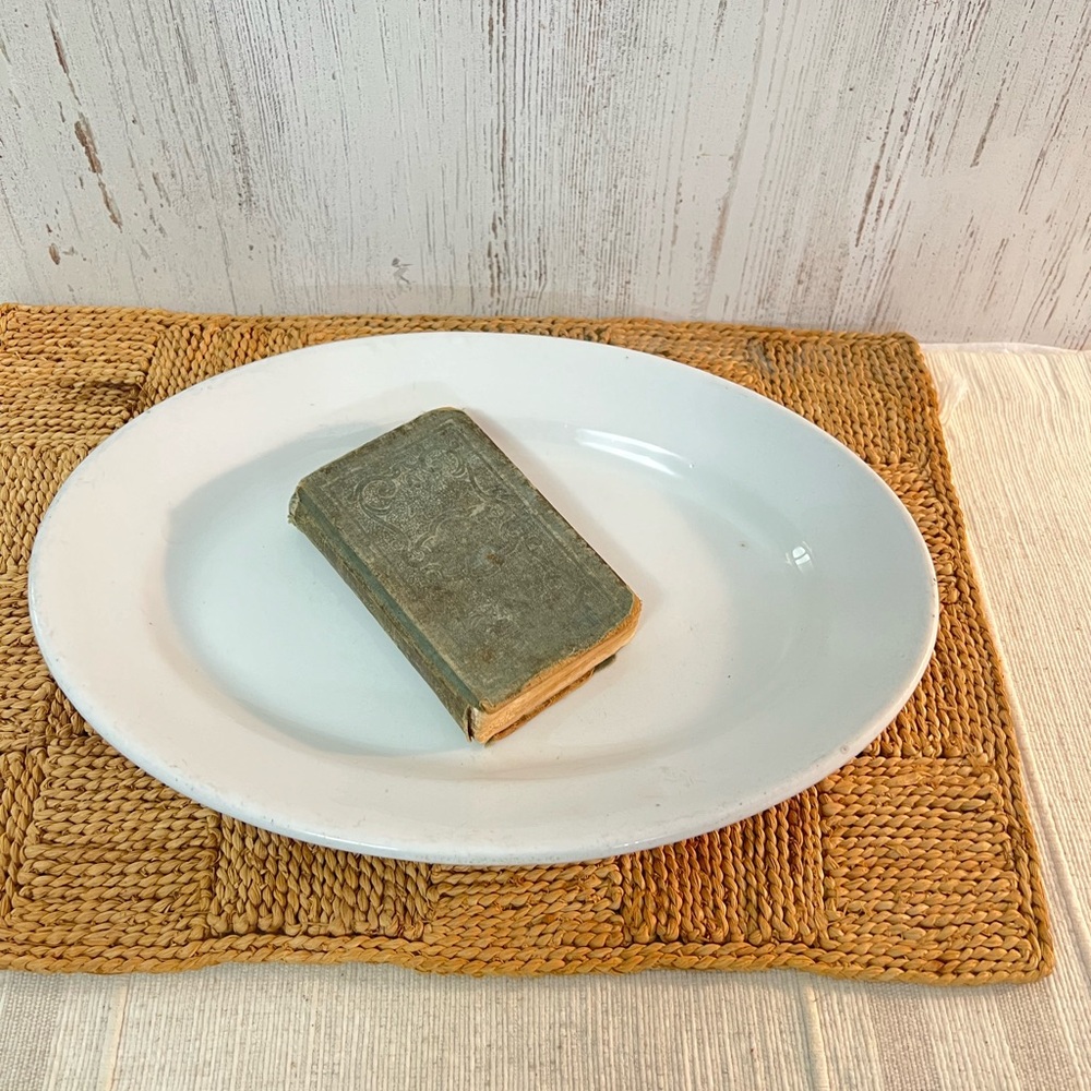 Vintage platter J&G Meakin ironstone white platter farmhouse cottage core
